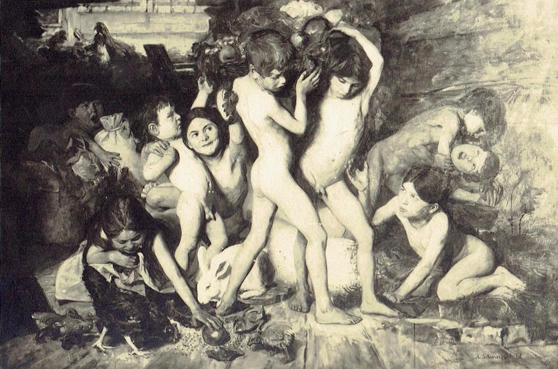 Baccanale di putti